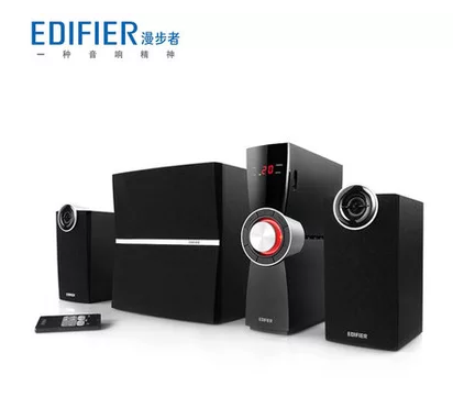 Edifier/漫步者 C2X木质电脑音箱低音炮 多媒体2.1有源带功放音响