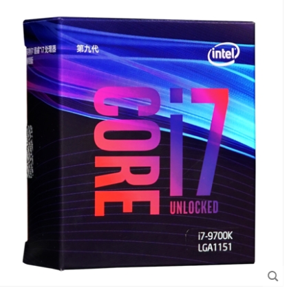 英特尔酷睿I7 9700K原盒装处理器 I7 9700K CPU