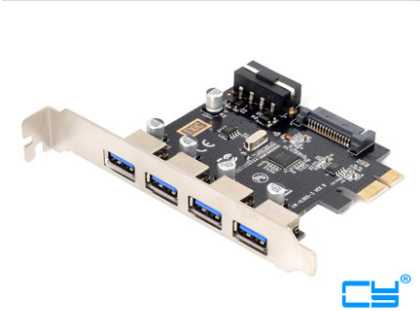 USB 3.0 PCI-E转USB3.0转接卡 扩展卡 4口 高速3.0USB卡